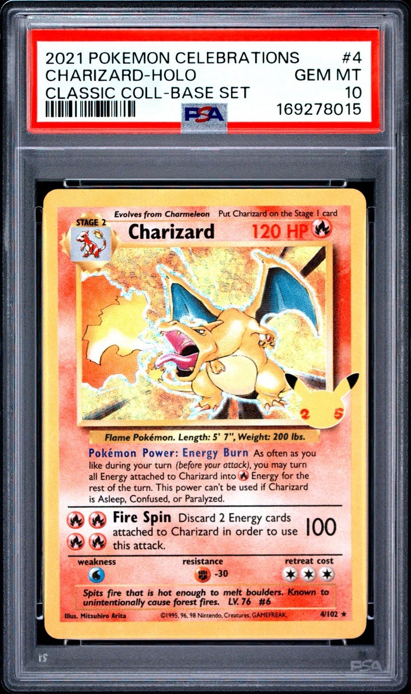 PSA 10 Celebrations Classic Collection Charizard, a real graded slab
